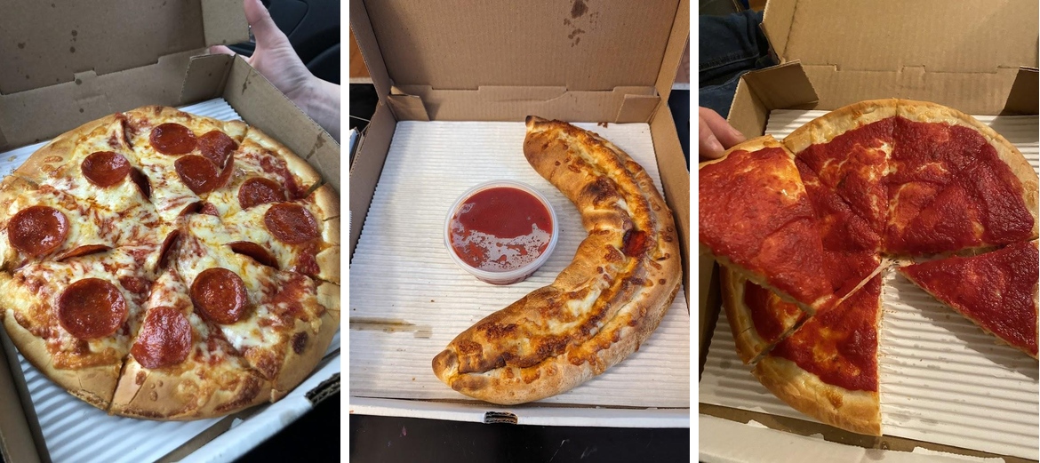 Old English Pizza Menu