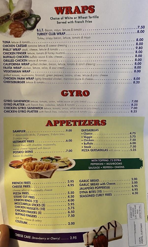 Old English Pizza Menu image 2