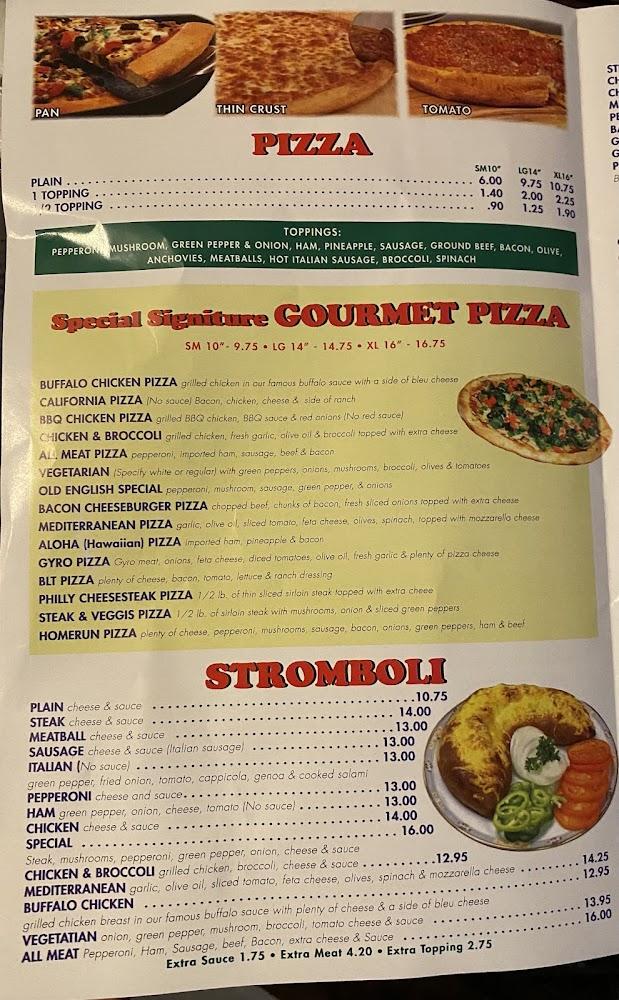 Old English Pizza Menu image 4